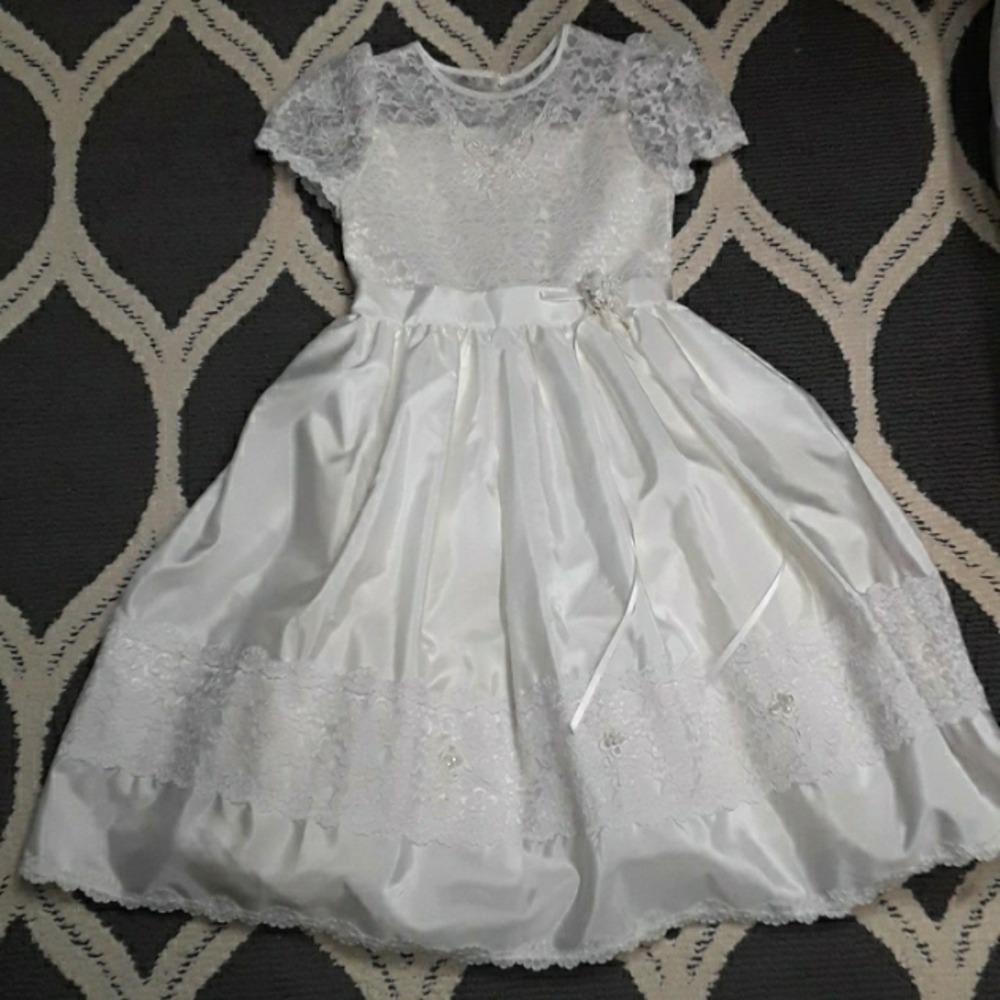 White dress girls size 10